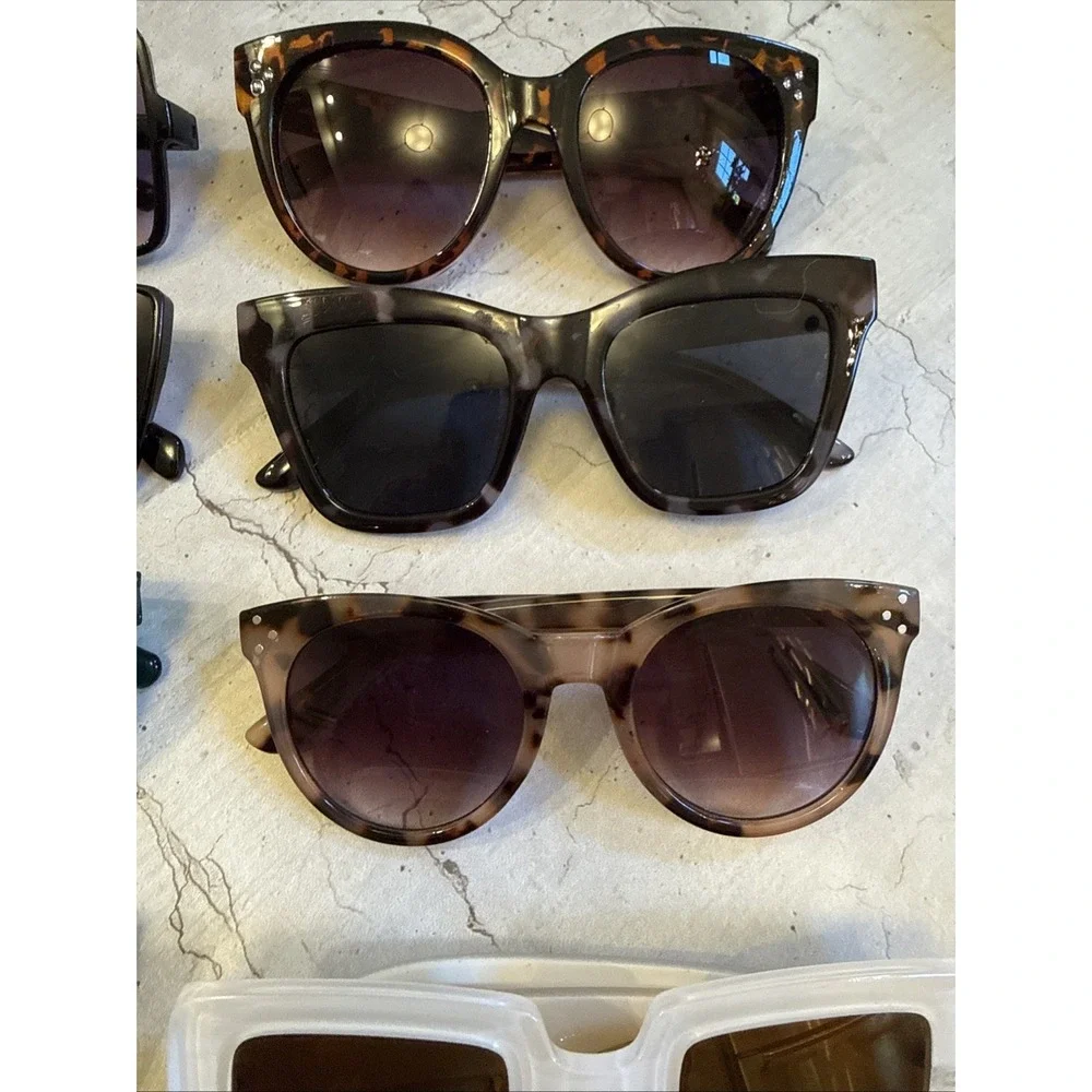 Lot Of 18 Limited Supply-Trend CAT EYE & OVERSIZED Sunglasses Wholesale Bundle